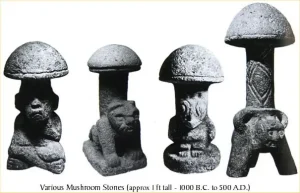 Psilocybe Mushrooms statues