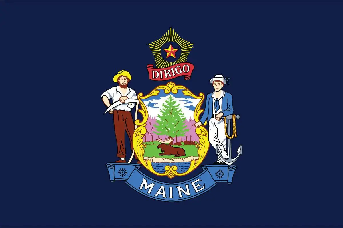 Maine State Flag