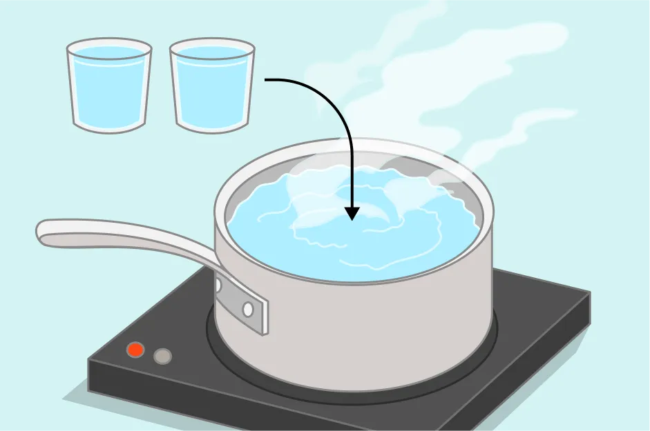 Step 2: Boil the water