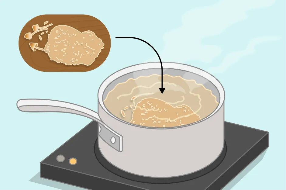 Step 4: Steep the mushrooms