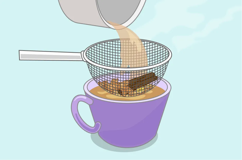 Step 6: Strain the tea
