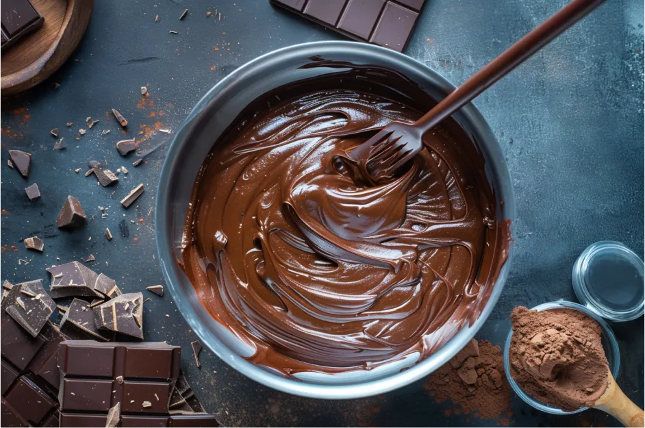 Making the Magic Mushroom Chocolate Mixture
